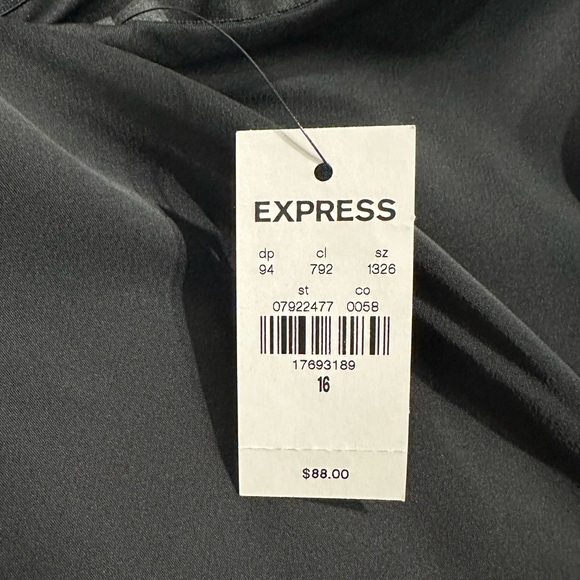 Express Black Strapless Dress Size 16 - Picture 6 of 8